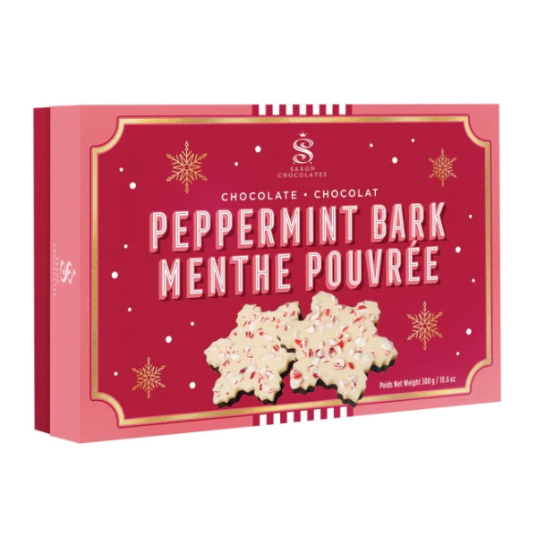 Peppermint Bark Snowflake Box | Saxon Chocolate | boogie + birdie
