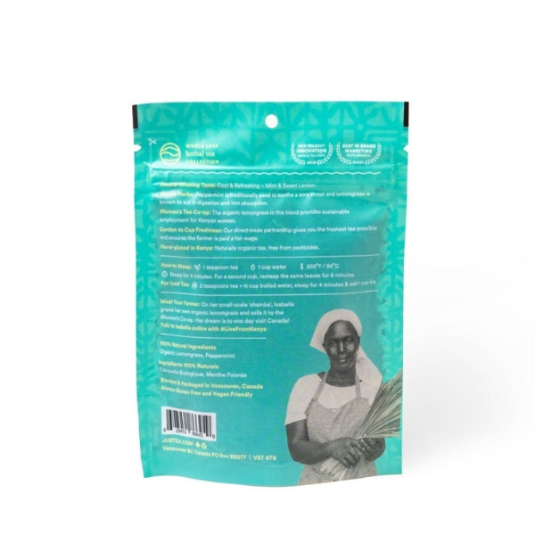 Peppermint Detox Loose Leaf Tea Pouch | Justea | boogie + birdie
