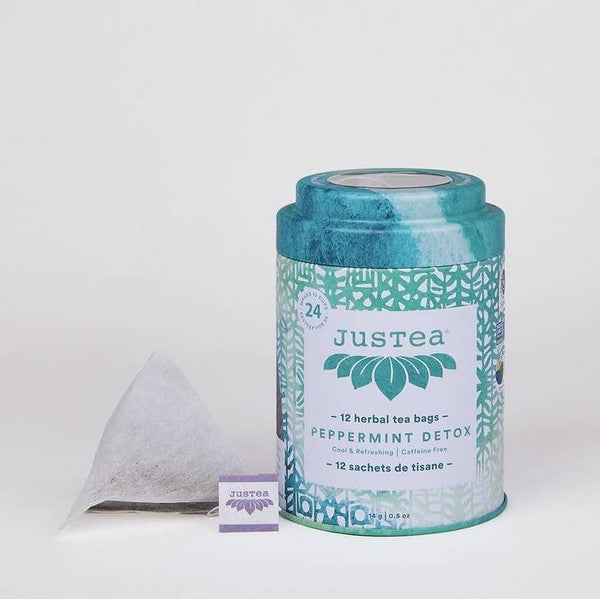 Peppermint Detox Tea Bag Tin | Justea | boogie + birdie
