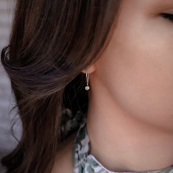 Peridot Goldfill Ear Pins | Open Fire | boogie + birdie