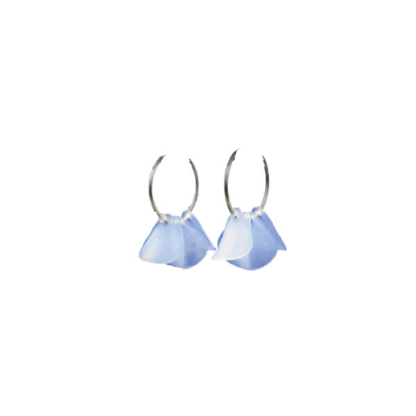 Periwinkle Petals Hoop Earrings (FFE13) | Osmose Jewellery | boogie + birdie