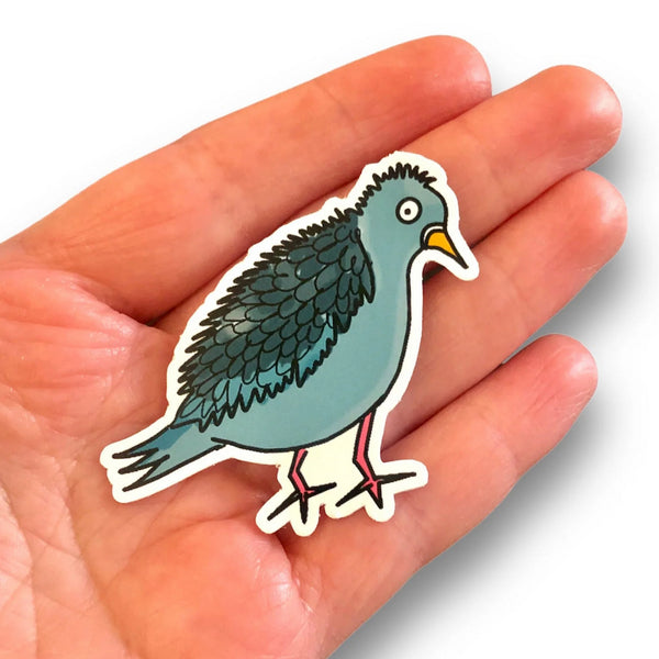 Perturbed Pigeon Sticker | Evil Llama and Friends | boogie + birdie