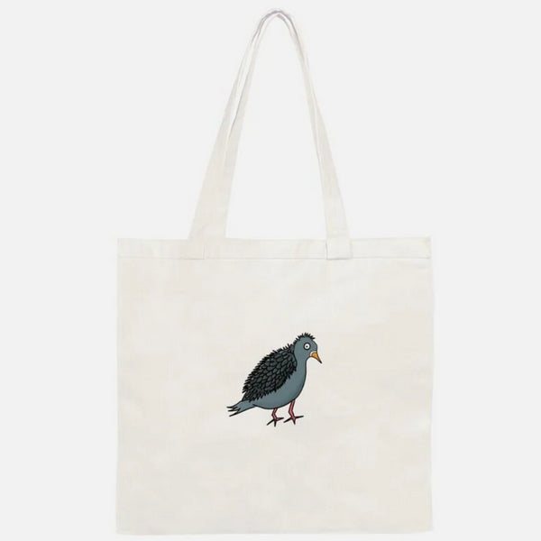 Perturbed Pigeon Tote Bag | Evil Llama and Friends | boogie + birdie