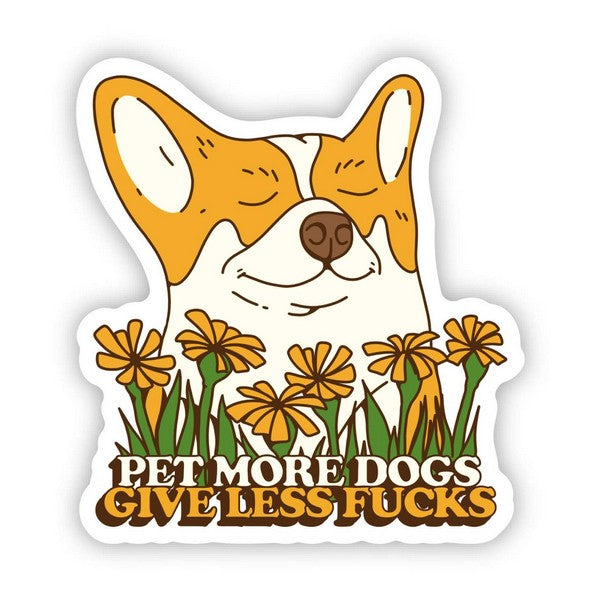 Pet More Dogs Sticker | Big Moods | boogie + birdie