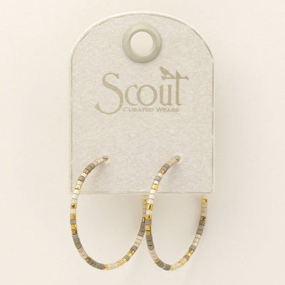 Gold Pewter Multi Chromacolour Hoops | Scout | boogie + birdie