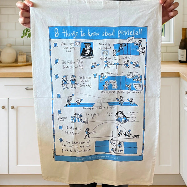 8 Things To Know About Pickleball Tea Towel | Sa Boothroyd | boogie + birdie
