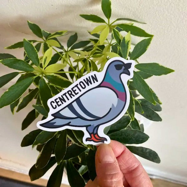 Centretown Pigeon with Sunglasses Sticker | Stickers Northwest | boogie + birdie