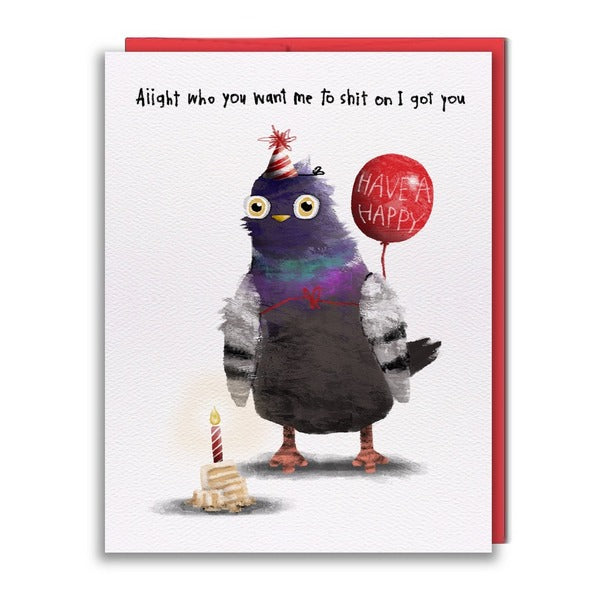 Pigeon I Got You Birthday Card (HB042) | studio vcky | boogie + birdie