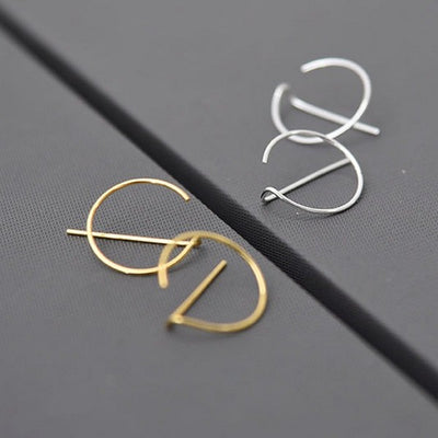 Gold Pi Hoop Earrings | Pursuits Jewellery | boogie + birdie