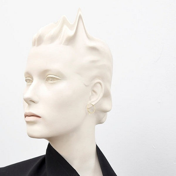 Gold Pi Hoop Earrings | Pursuits Jewellery | boogie + birdie