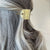 Pini Hammered Brass Hair Pin | JustOne | boogie + birdie