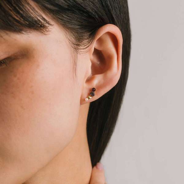 Gold Pink Amorette Climber Earrings | Lover's Tempo | boogie + birdie