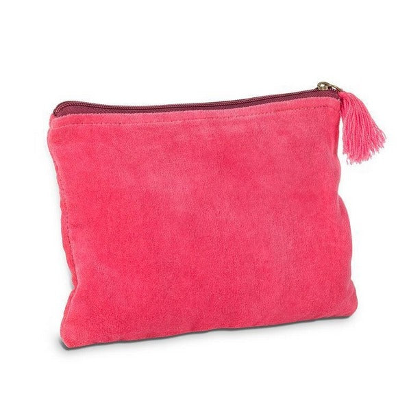 Medium Pink Striped Zipper Pouch (52-CHELSEA-01-MD) | Bags | boogie + birdie