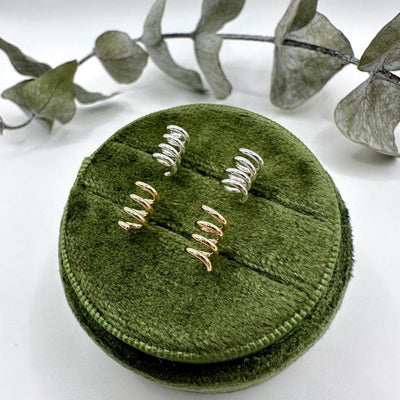 Silver Play Stud Earrings | Open Fire | boogie + birdie