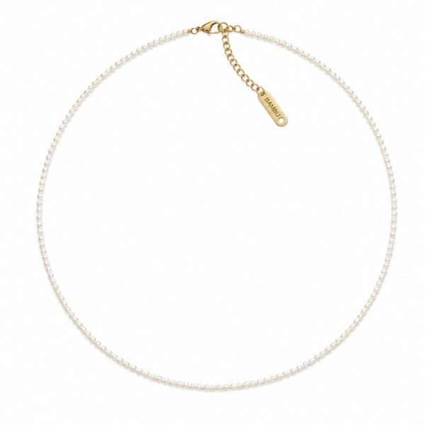 Poetic Pearl Gold Necklace | BAMBU Jewellery | boogie + birdie