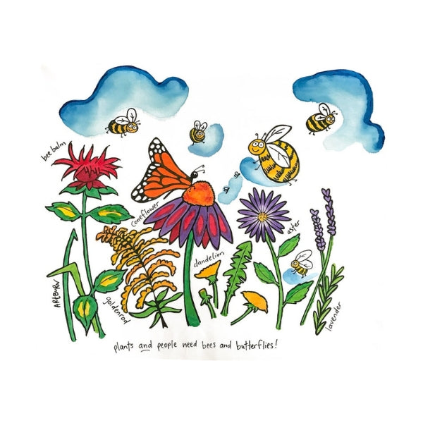 Pollinator Pillowcase Painting Kit | Artburn | boogie + birdie