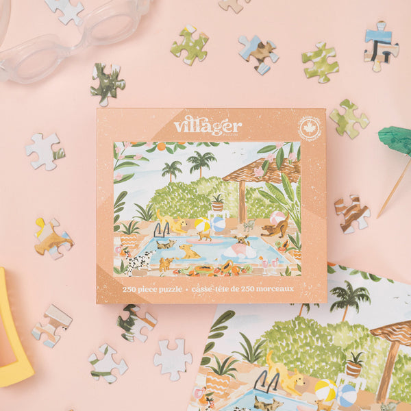 Pool Party 250 Piece Puzzle | Villager Puzzles | boogie + birdie