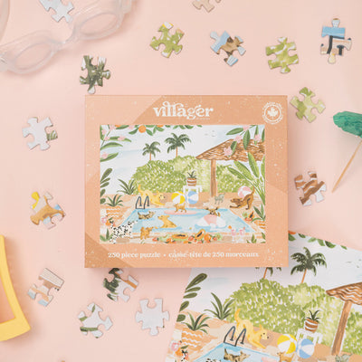 Pool Party 250 Piece Puzzle | Villager Puzzles | boogie + birdie