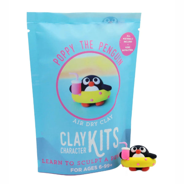 Penguin DIY Air Dry Clay Kit | The Make Station | boogie + birdie

