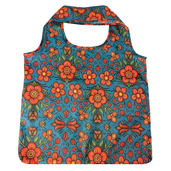 Prairie Beadwork Foldable Bag - Métis | Native Northwest | boogie + birdie