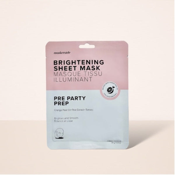 Pre Party Prep Brightening Sheet Mask | Maskeraide | boogie + birdie