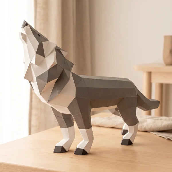 Geometric Paper Howling Wolf Kit | Canadiana | boogie + birdie