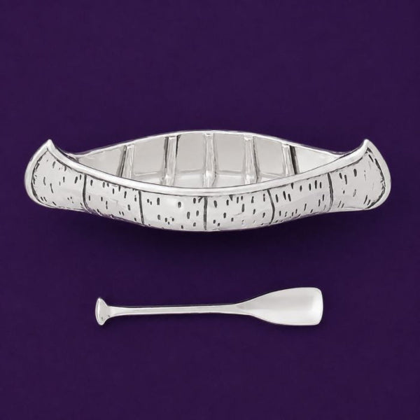 Pewter Canoe Salt Cellar With Spoon  | Basic Spirit | boogie + birdie