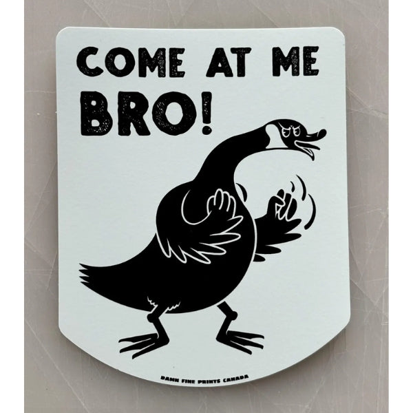 Come At Me Bro! Sticker | Damn Fine Prints | boogie + birdie