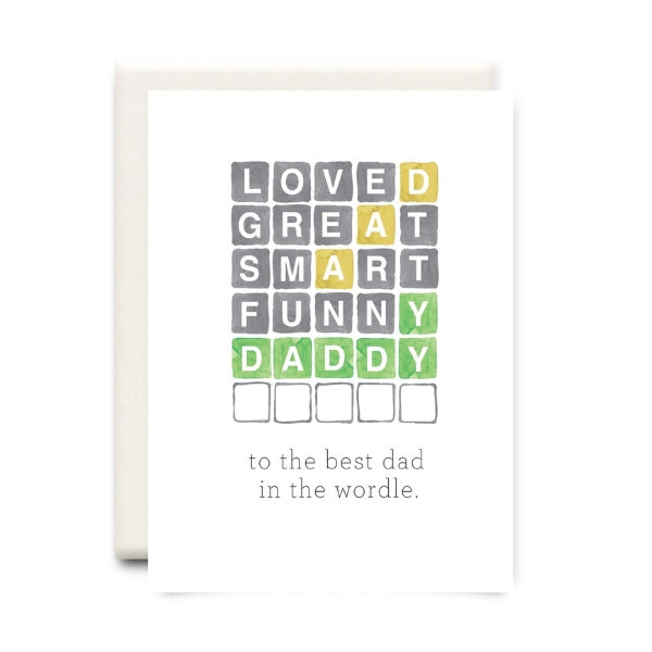 Father's Day Card. Best Dad In The Wordle. | Inkwell Cards | boogie + birdie