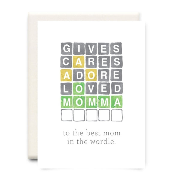 Best Mom In The Wordle Mother's Day Card | Inkwell Cards | boogie + birdie