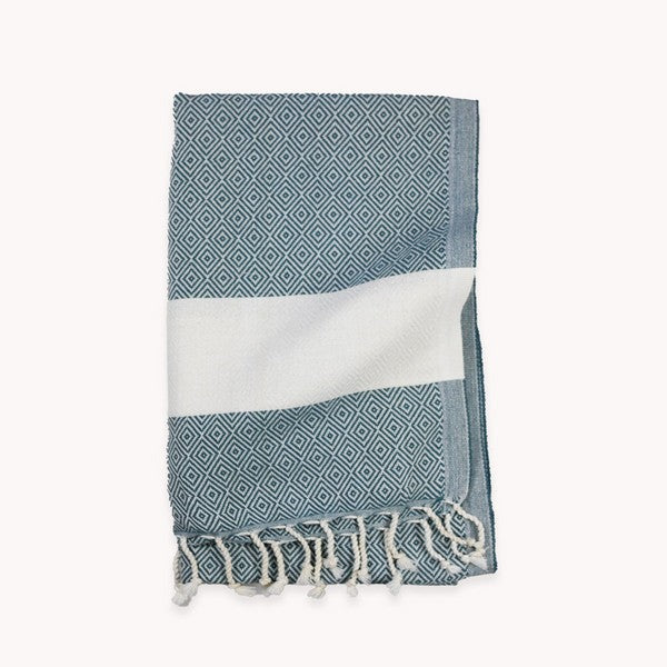 Prussian Diamond Turkish Hand Towel | Pokoloko | boogie + birdie