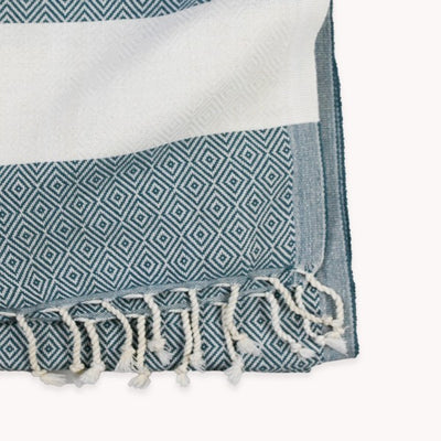 Prussian Diamond Turkish Hand Towel | Pokoloko | boogie + birdie