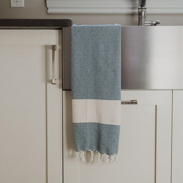 Prussian Diamond Turkish Hand Towel | Pokoloko | boogie + birdie