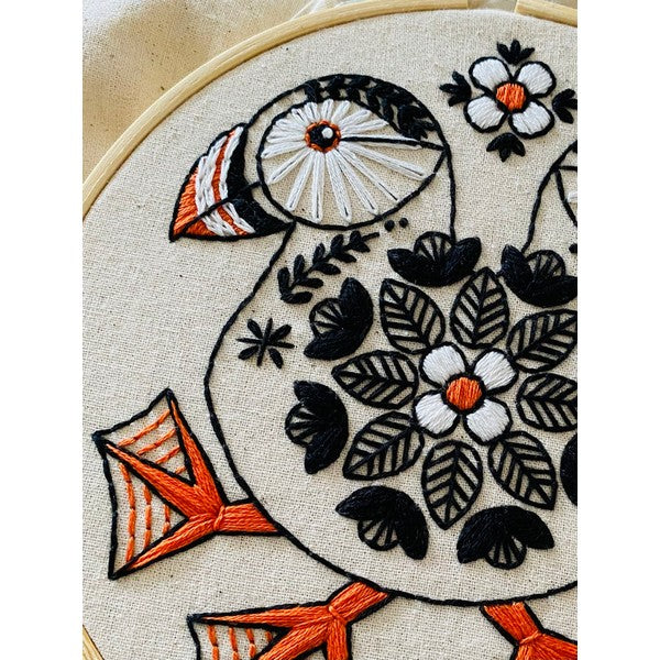 Puffin Embroidery Kit | Hook, Line & Tinker | boogie + birdie