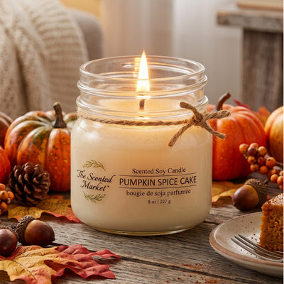 Pumpkin Spice Cake Soy Candle 8oz | The Scented Market | boogie + birdie