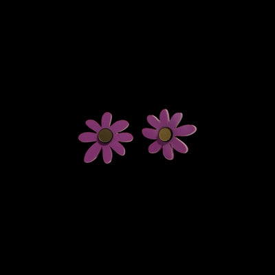 Purple Gerbera Stud Earrings | Ketoora | boogie + birdie