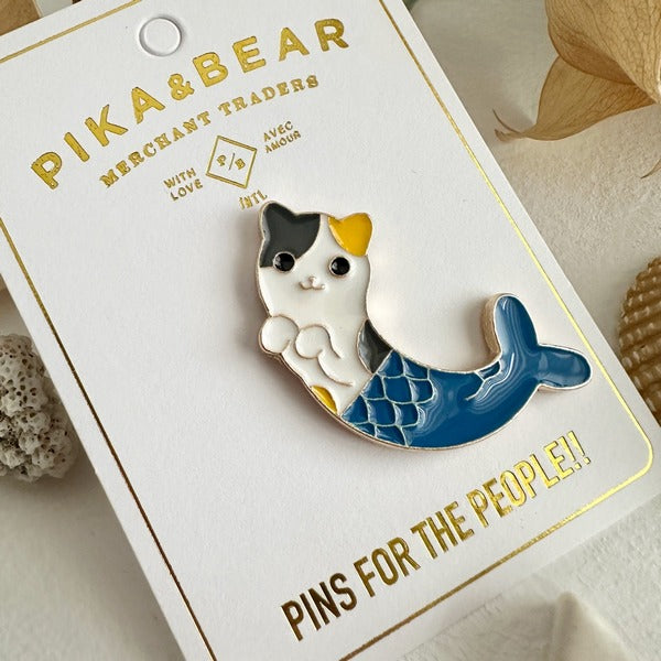Purr-Maid Cat Enamel Pin (PPURRM) | Pika & Bear | boogie + birdie