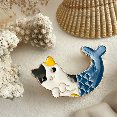 Purr-Maid Cat Enamel Pin (PPURRM) | Pika & Bear | boogie + birdie