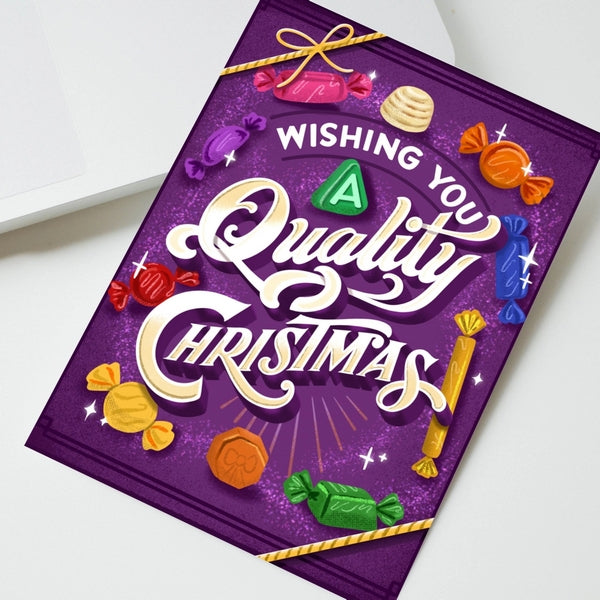 Quality Street Art Card | To & Fro Gift Co. | boogie + birdie