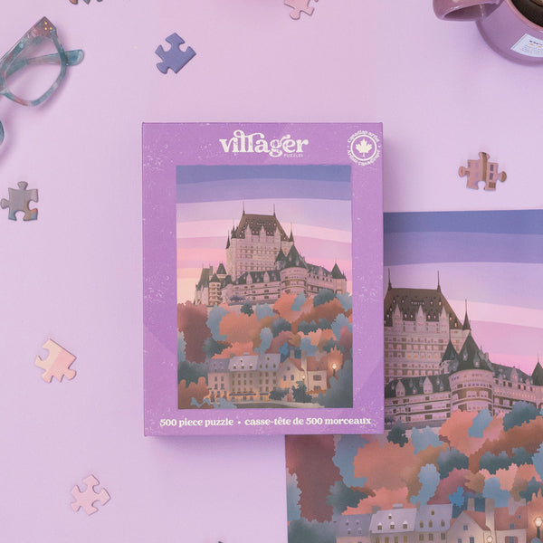 Quebec City 500 Piece Puzzle | Villager Puzzles | boogie + birdie