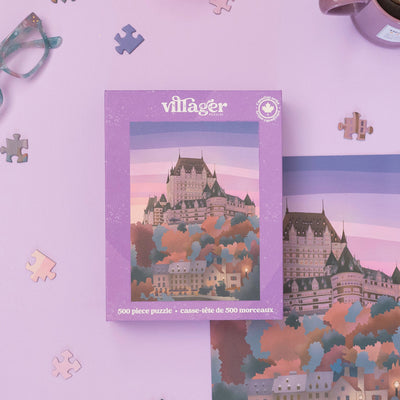 Quebec City 500 Piece Puzzle | Villager Puzzles | boogie + birdie