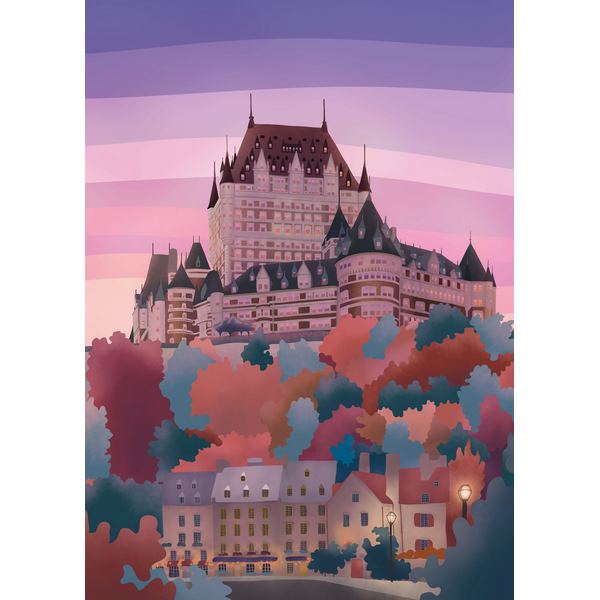 Quebec City 500 Piece Puzzle | Villager Puzzles | boogie + birdie