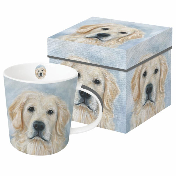 Quinn the Golden Retriever Boxed Mug | Kitchenware | boogie + birdie