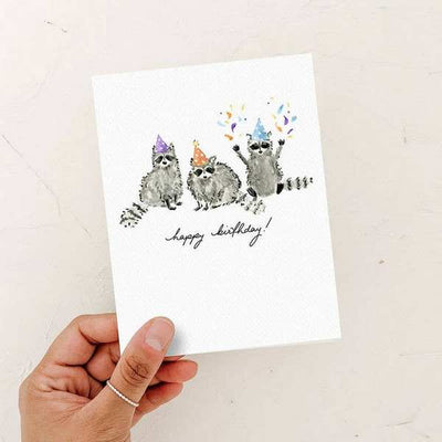 Raccoons Birthday Card | Almeida Illustrations | boogie + birdie