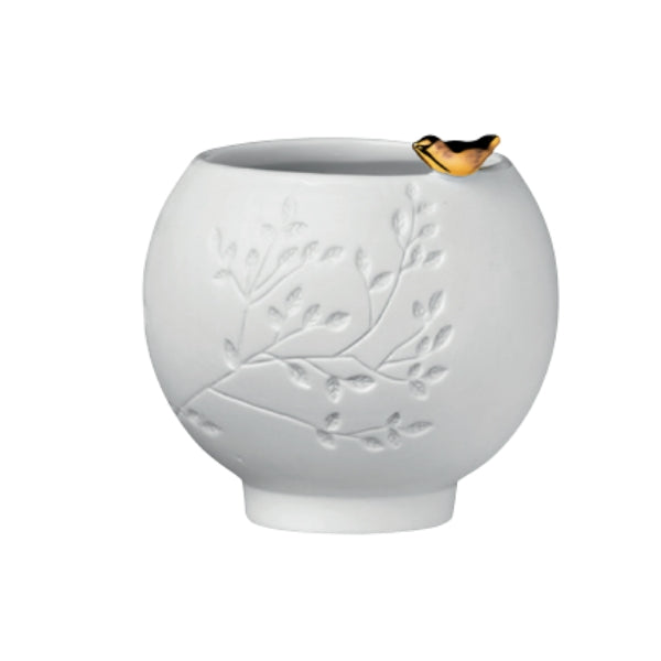 Porcelain Bird with Leaves Tealight Holder | Rader | boogie + birdie