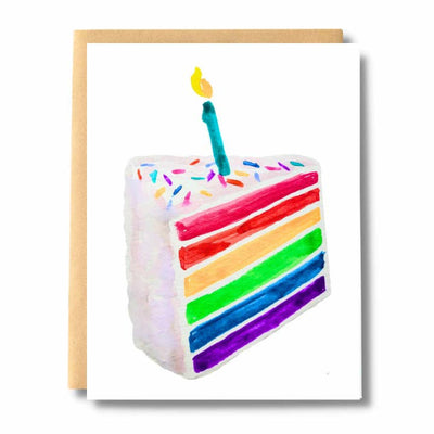 Rainbow Cake Slice Card | Salt & Paper | boogie + birdie