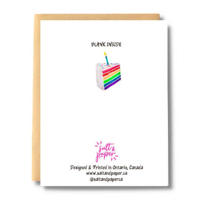 Rainbow Cake Slice Card | Salt & Paper | boogie + birdie
