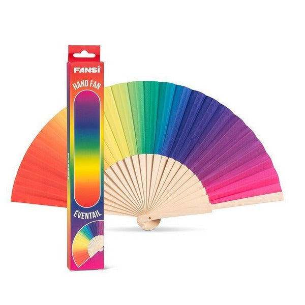 Rainbow Hand Fan (20-FANSI-006) | Accessories | boogie + birdie