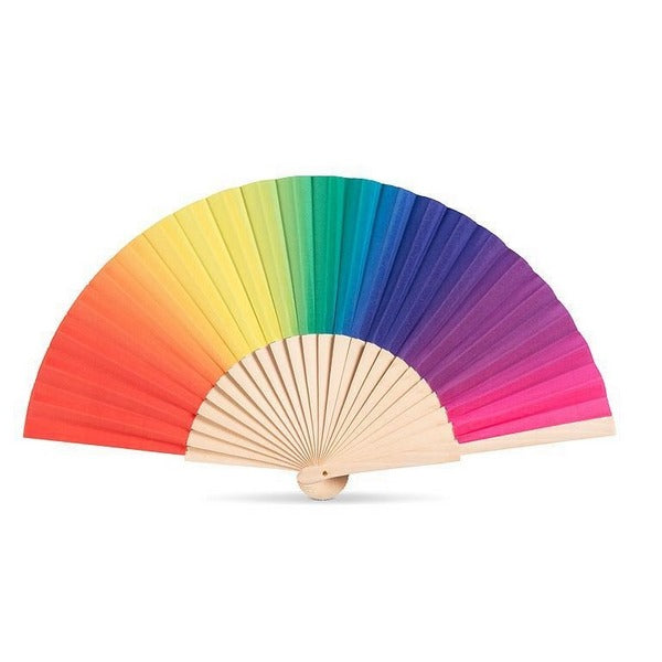 Rainbow Hand Fan (20-FANSI-006) | Accessories | boogie + birdie