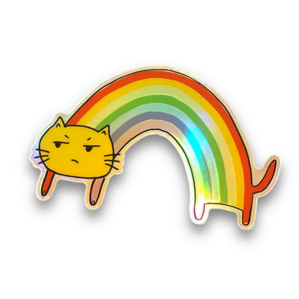 Rainbow Cat Sticker | Evil Llama and Friends | boogie + birdie